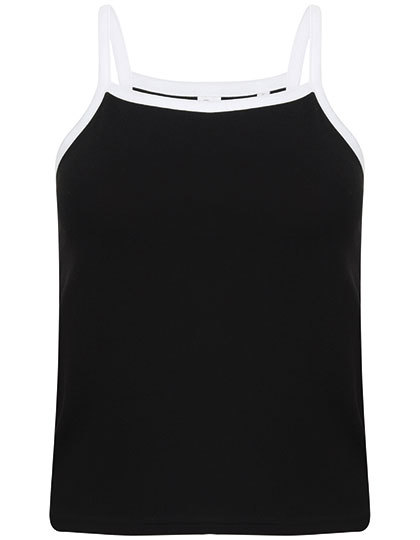 Women`s Feel Good Stretch Contrast Strappy Vest - Image 3