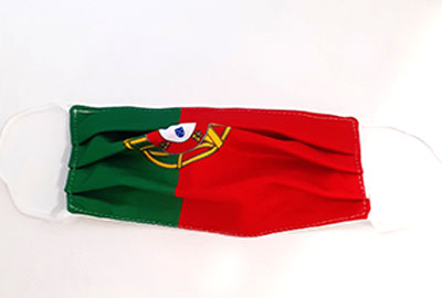 Masque avec le drapeau du Portugal (lisse)