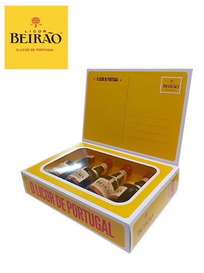 Lot de 4 miniatures 50 ml de Licor Beirão