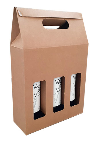Carton pour 3 bouteilles