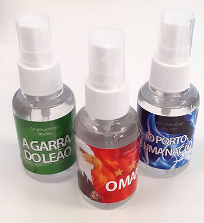 Spray gel alcoolisé des 3 grands clubs (50ml)