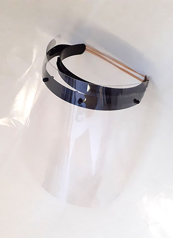 Visière acrylique noire