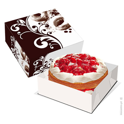 Choc-Clic 24/4 -  Boîte à pâtisserie 24x24x9,5 cm (50 pièces)