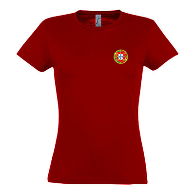 T-shirt rouge du Portugal (Femme)