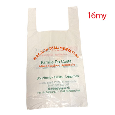 100 000 Sacs en plastique imprimé 1+1 / 2+2 couleurs - 450 x 550 x 16 my