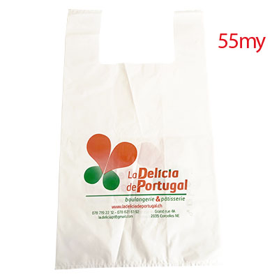 25 000 Sacs en plastique imprimé 1+1 / 2+2 couleurs - 450 x 550 x 55 my