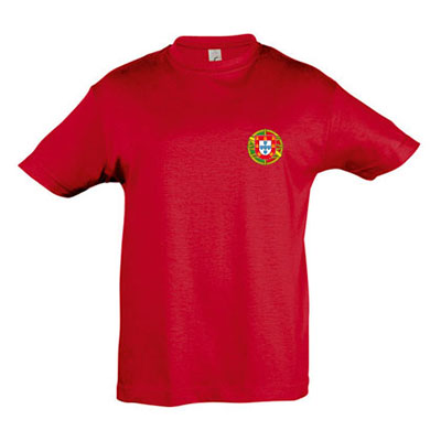 T-shirt rouge du Portugal (enfant)