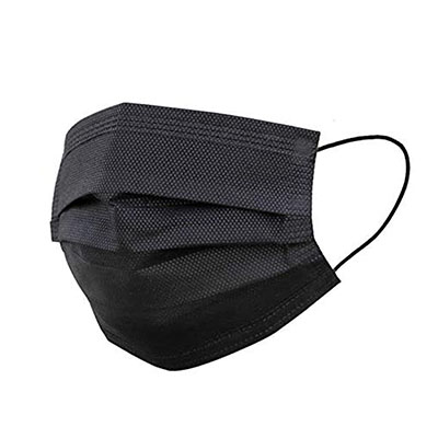 Pack de 50 masques chirurgicaux noir
