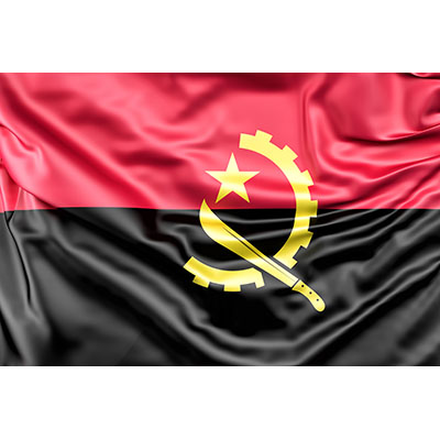 Drapeau en polyester de l'Angola