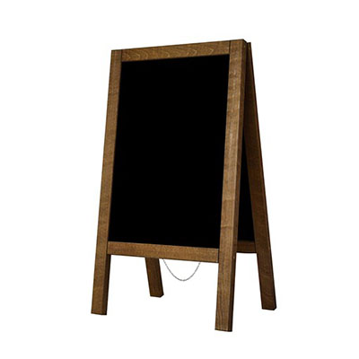 Chevalet en bois avec surface en ardoise - extérieur